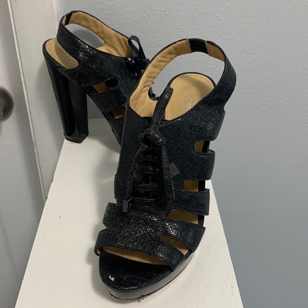 Black Coach Heels